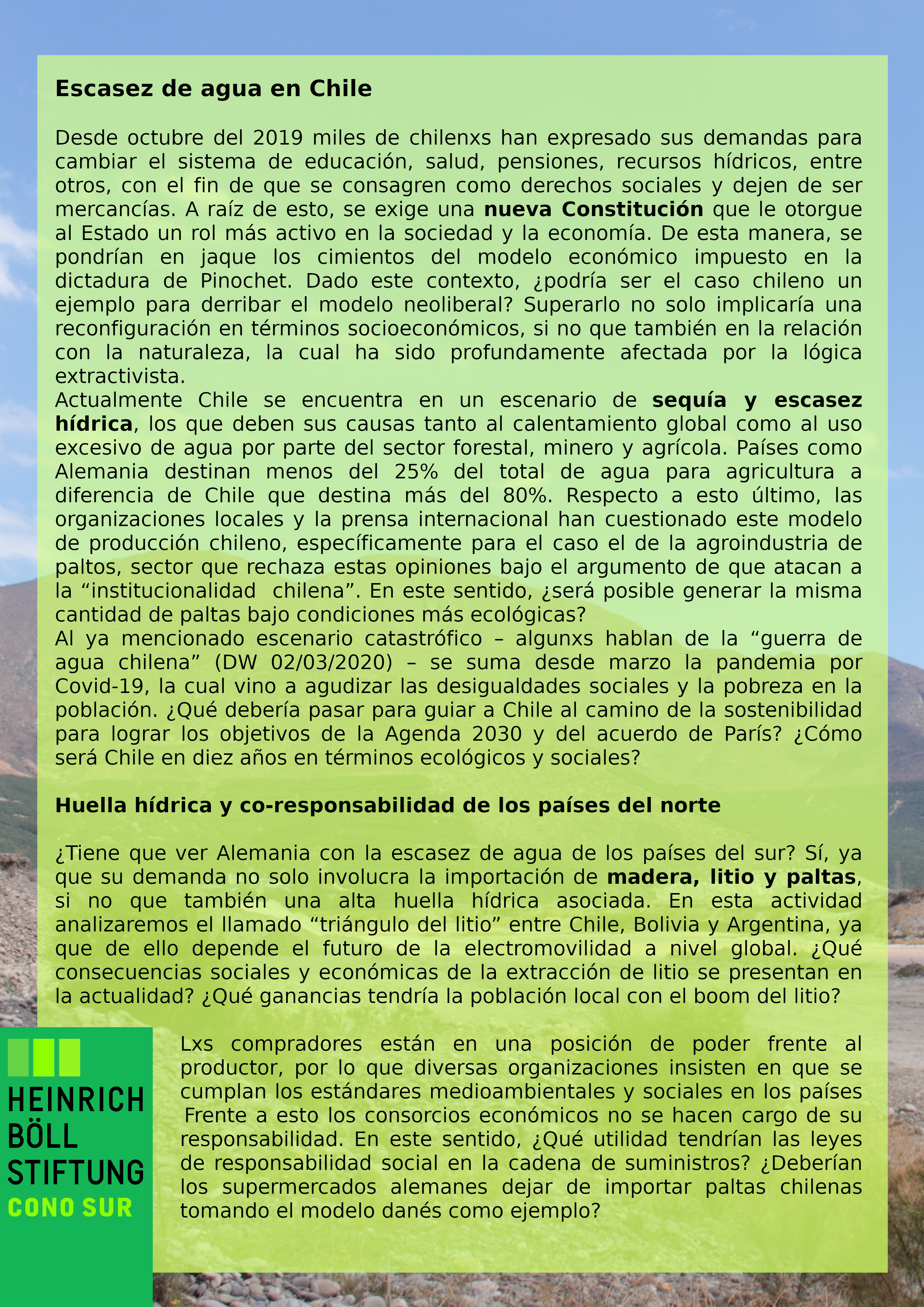 Foro Sequía en Chile 2