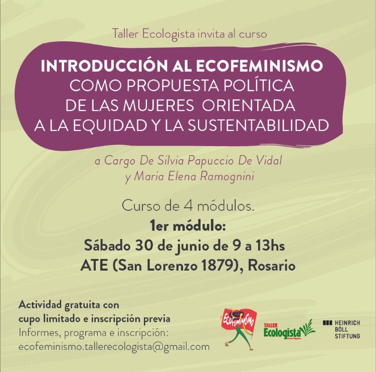 Curso: Introducción al ecofeminismo, equidad y sustentabilidad