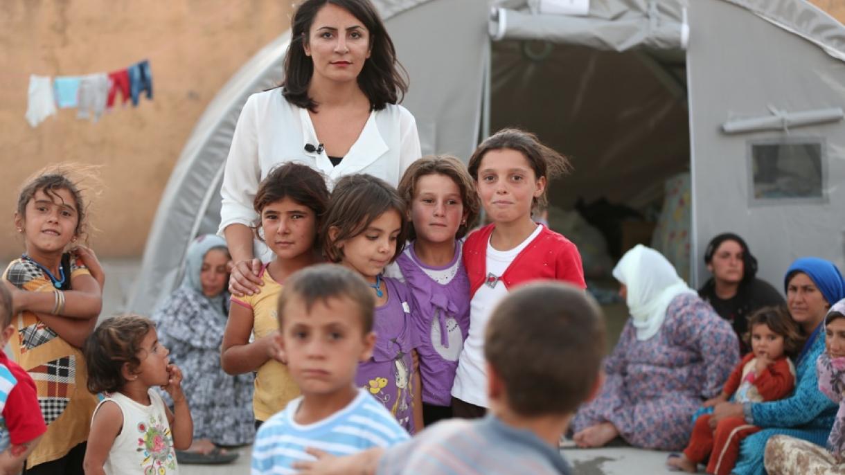 Düzen Tekkal beim Filmdreh