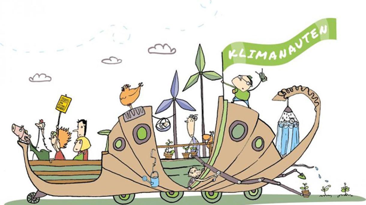 Das Logo der Klimanauten, die Zeichnung wurde entworfen von Jenni OTTILIE Keppler